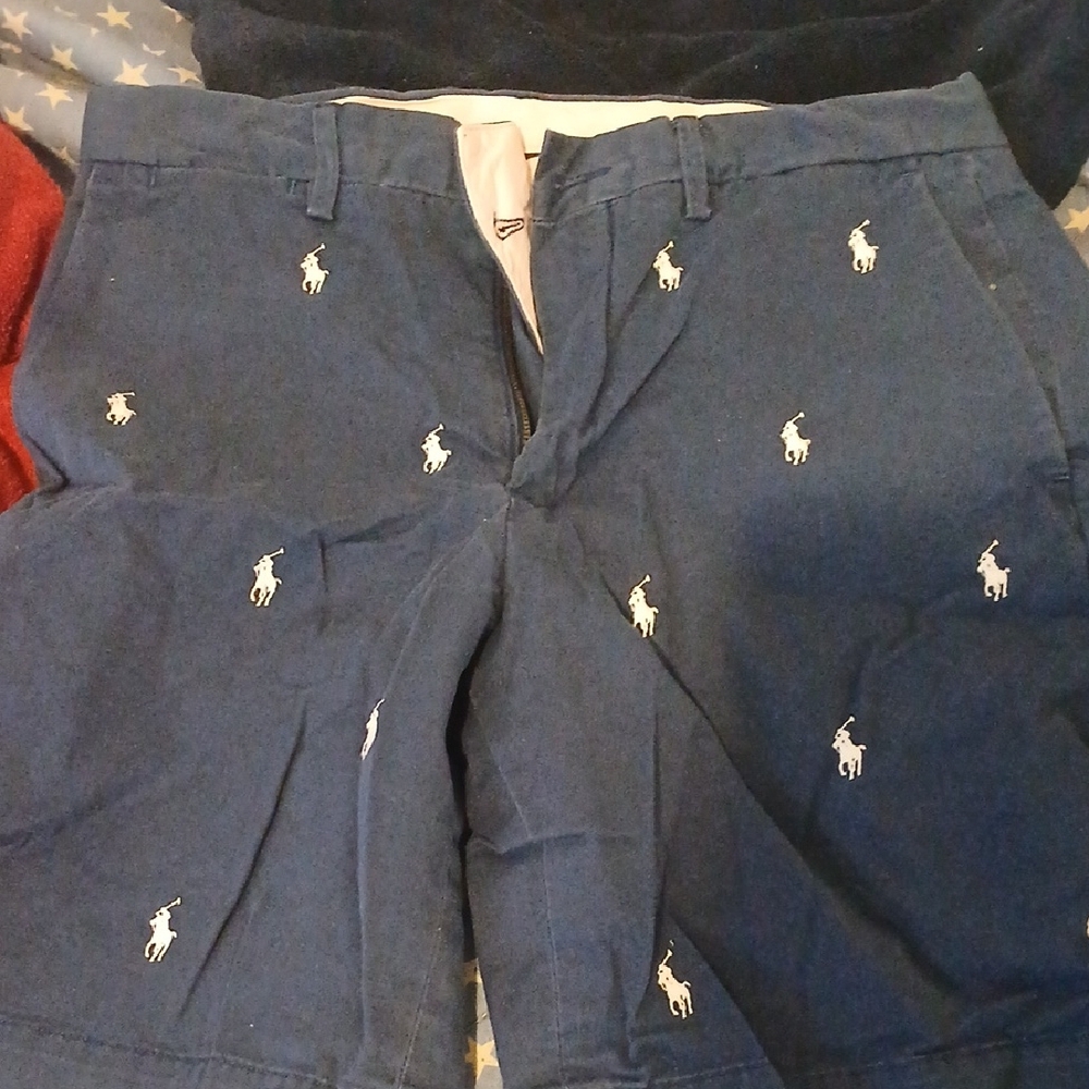 Polo by Ralph Lauren White and Blue Stretch Classic Fit
